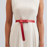 Self Buckle Classic Belt - Red